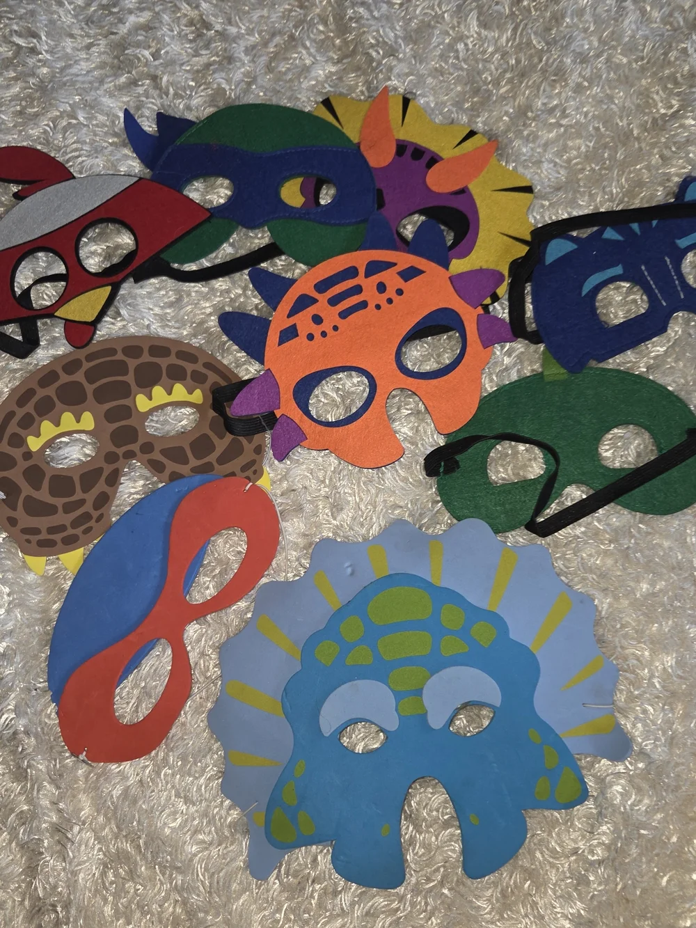 Kids' Colorful Animal & Superhero Dress-Up Masks - Multi Color